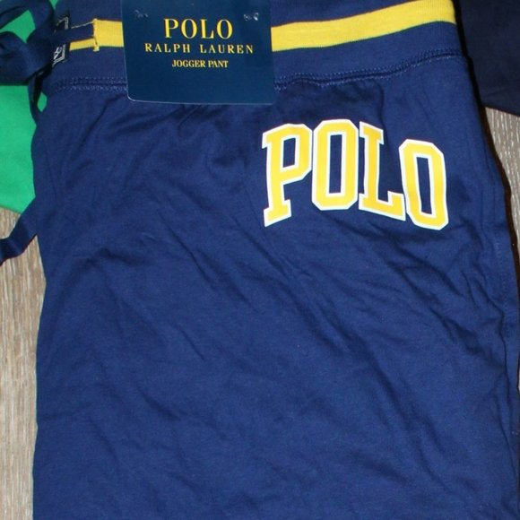 NWT POLO RALPH LAUREN MEN'S PAJAMA ATHLETIC JOGGER SWEATPANTS ROYAL BLUE - Picture 2 of 3